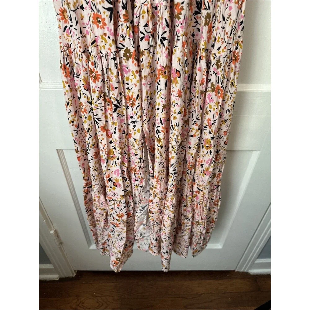 Petal And Pup Dress Floral Maxi Kelda Balloon Sleeve Prairie Women's Large - Picture 5 of 11